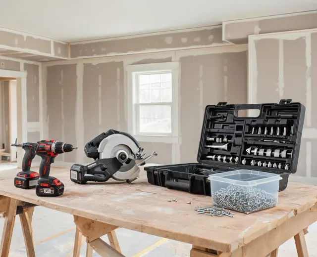 Residential remodel jobsite